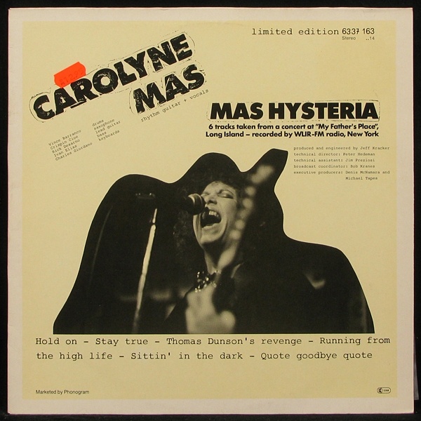 Carolyne Mas - Mas Hysteria (LP)