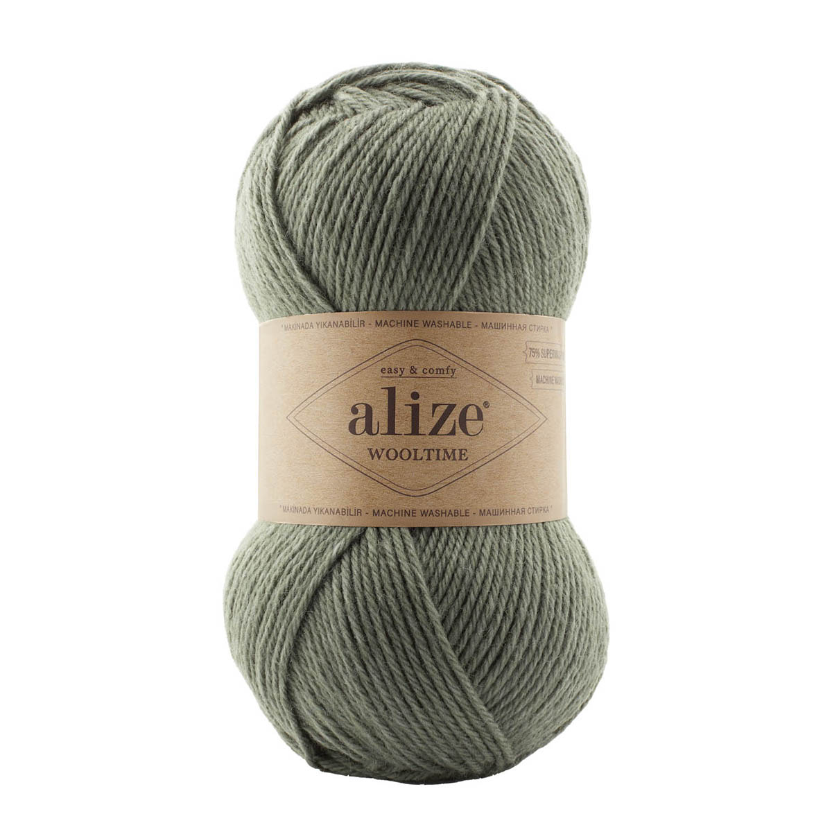 фото Пряжа alize 'wooltime', 100г, 200м (sw шерсть, полиамид) (274 артишок), 5 мотков