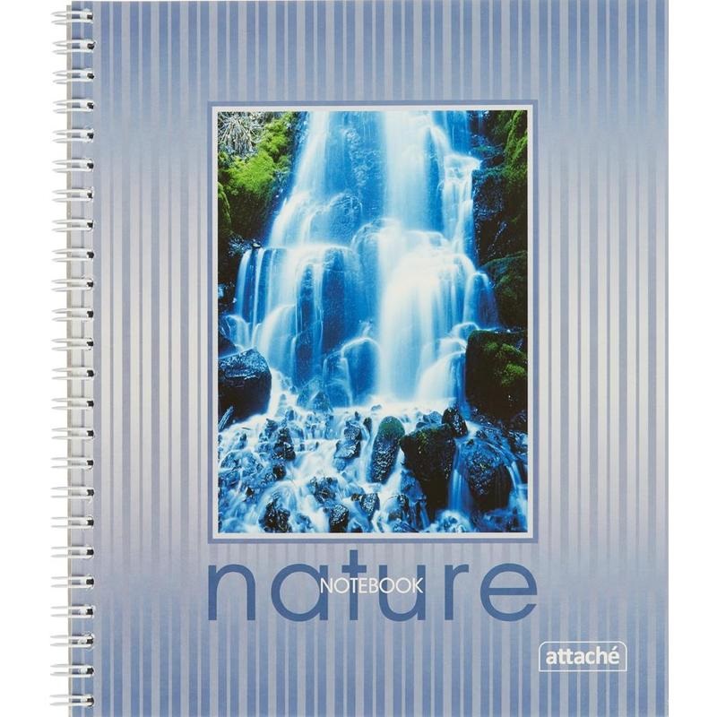 

Тетрадь общая 96л А5 Attache Nature клетка спираль 20шт