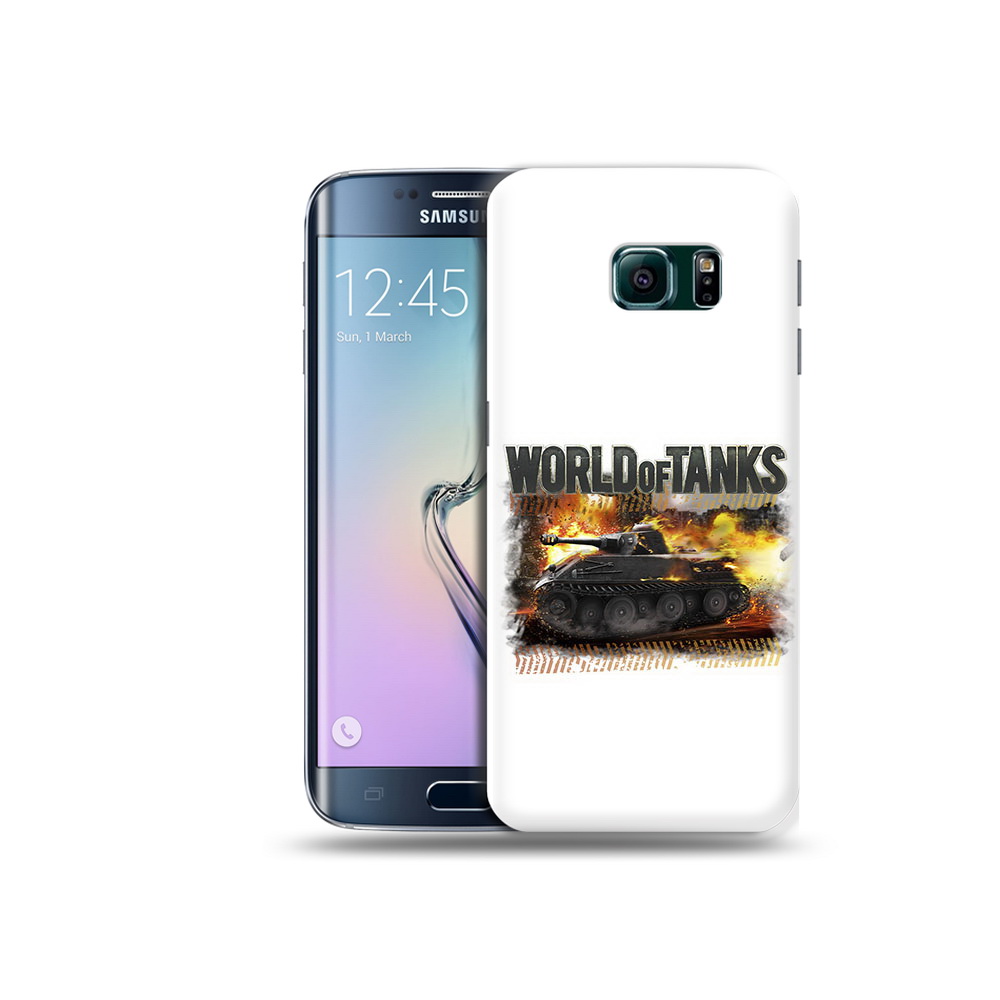 

Чехол MyPads Tocco для Samsung Galaxy S6 Edge Мир танков-2, Прозрачный, Tocco
