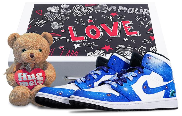 

Кеды унисекс Jordan Air Jordan 1 Mid синие 40.5 EU, Синий, Air Jordan 1 Mid