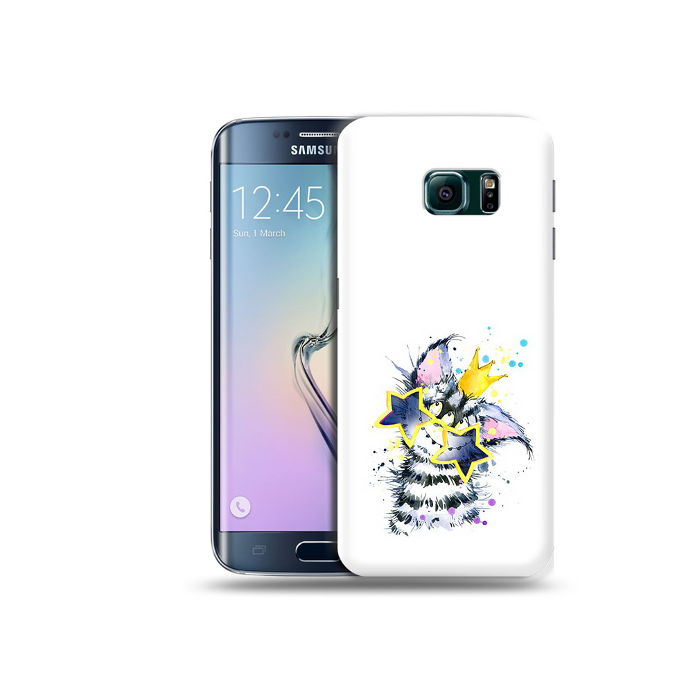 

Чехол MyPads Tocco для Samsung Galaxy S6 Edge Мартовский Нуся, Прозрачный, Tocco