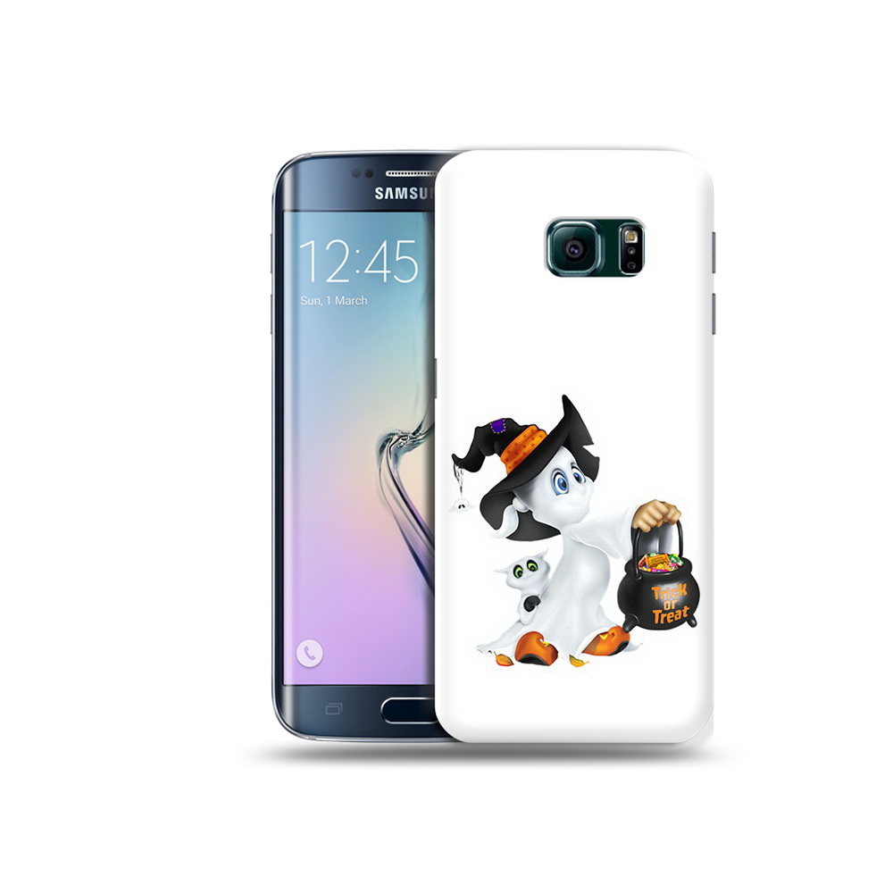 

Чехол MyPads Tocco для Samsung Galaxy S6 Edge Маленький призрак, Прозрачный, Tocco