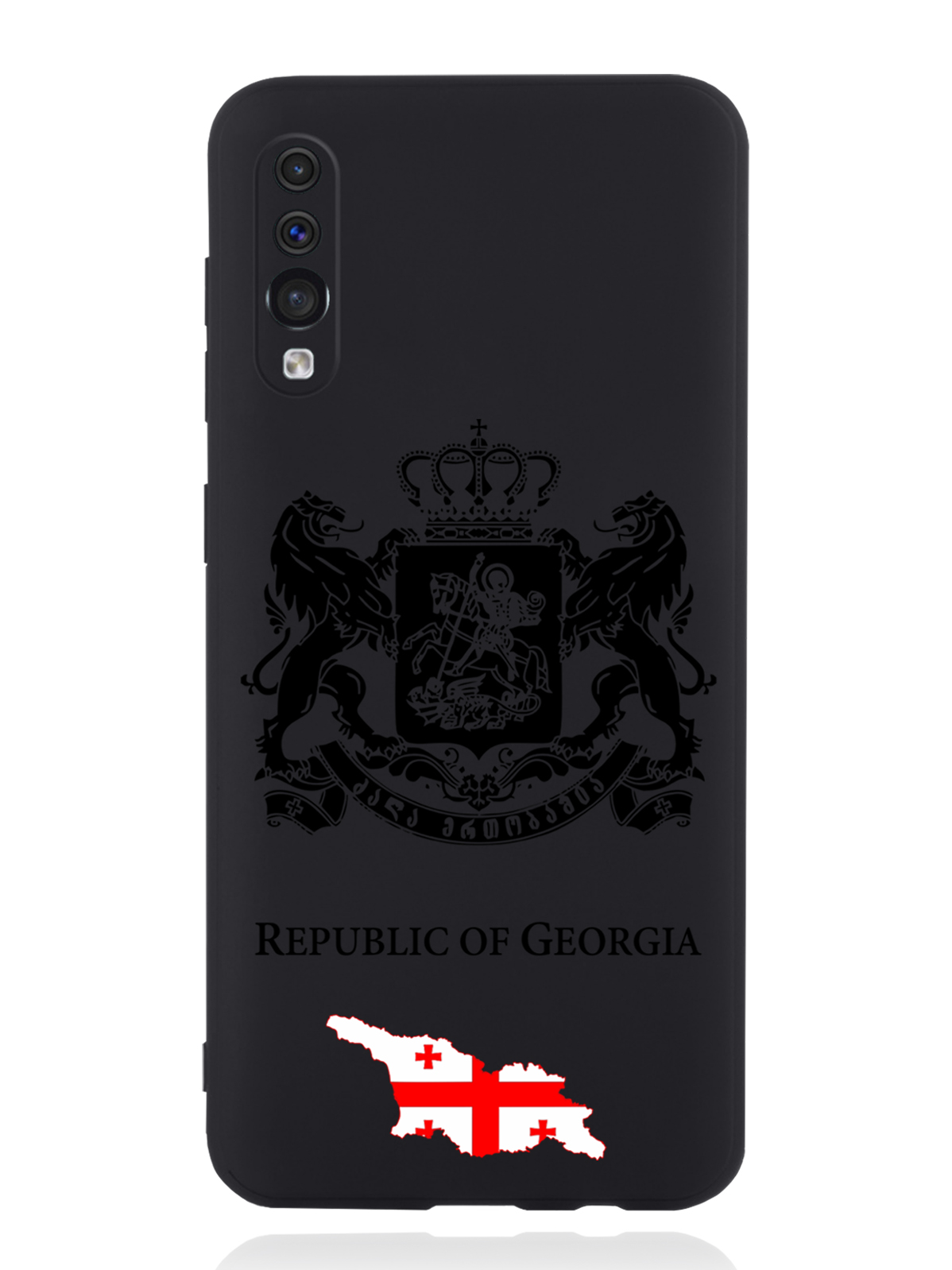 

Чехол SignumCase Samsung Galaxy A50 Черный лаковый Герб Грузии, Samsung Galaxy A50 Черный лаковый Герб Грузии