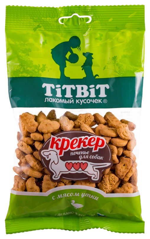 

Лакомство для собак TitBit Крекер с мясом утки, 2 шт по 100 г