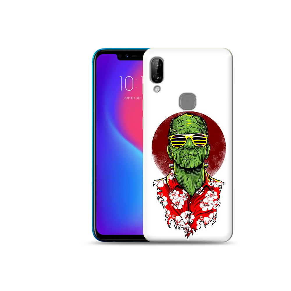 

Чехол MyPads Tocco для Lenovo S5 Pro крутой зеленый мужчина в очках, Прозрачный, Tocco