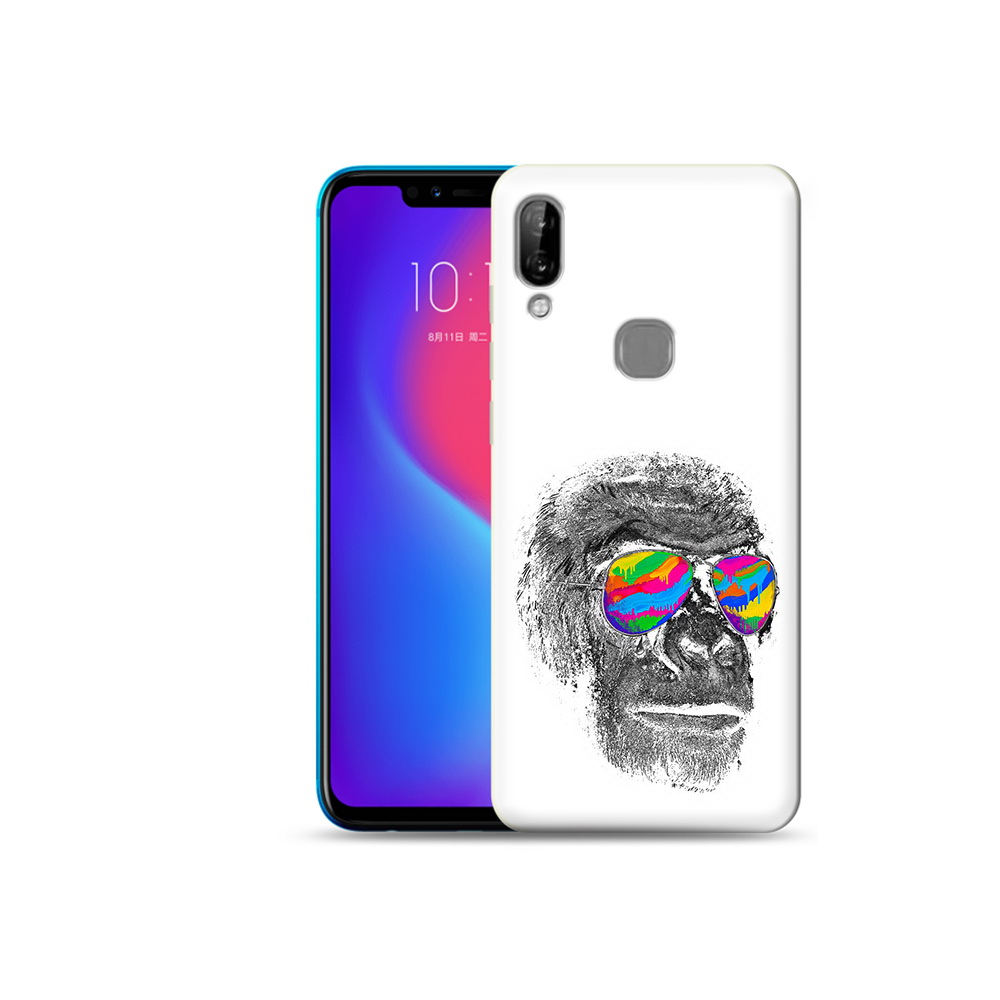 

Чехол MyPads Tocco для Lenovo S5 Pro крутая обезьяна в очках, Прозрачный, Tocco