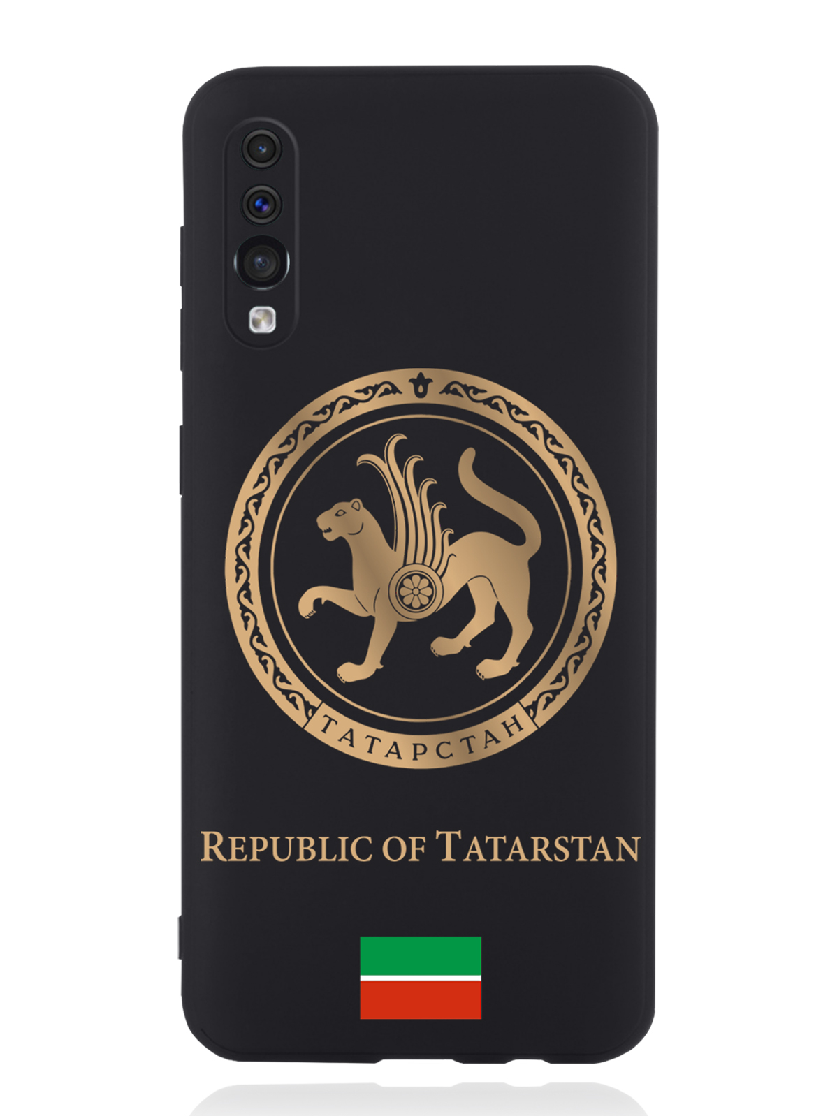 

Чехол SignumCase Samsung Galaxy A50 Золотой Герб Татарстана, Золотистый;черный, Samsung Galaxy A50 Золотой Герб Татарстана