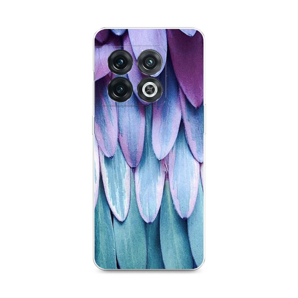 

Чехол на OnePlus 10 Pro 5G "Синее перо", Фиолетовый;голубой, 152150-3