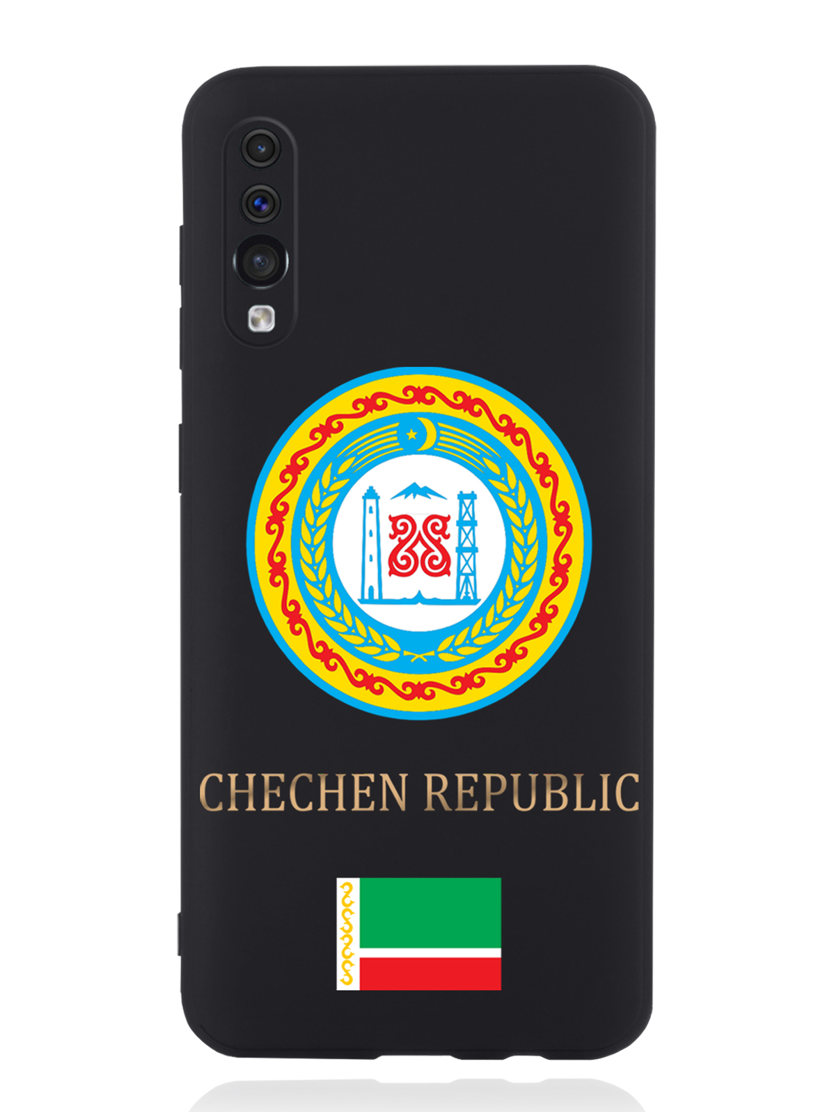 

Чехол SignumCase Samsung Galaxy A50 Герб Чечни, Разноцветный, Samsung Galaxy A50 Герб Чечни