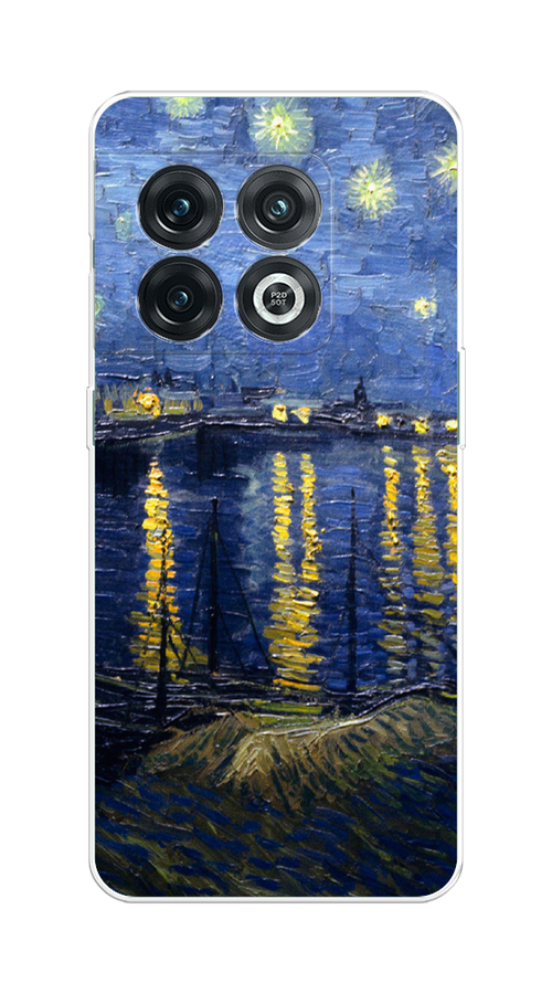 

Чехол на OnePlus 10 Pro 5G "Звездная ночь над Роной", Синий;желтый, 152150-4
