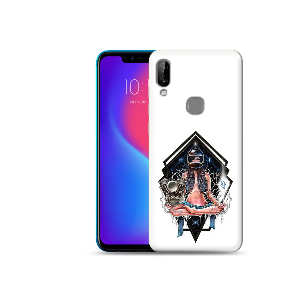 

Чехол MyPads Tocco для Lenovo S5 Pro красивая девушка в шлеме, Прозрачный, Tocco