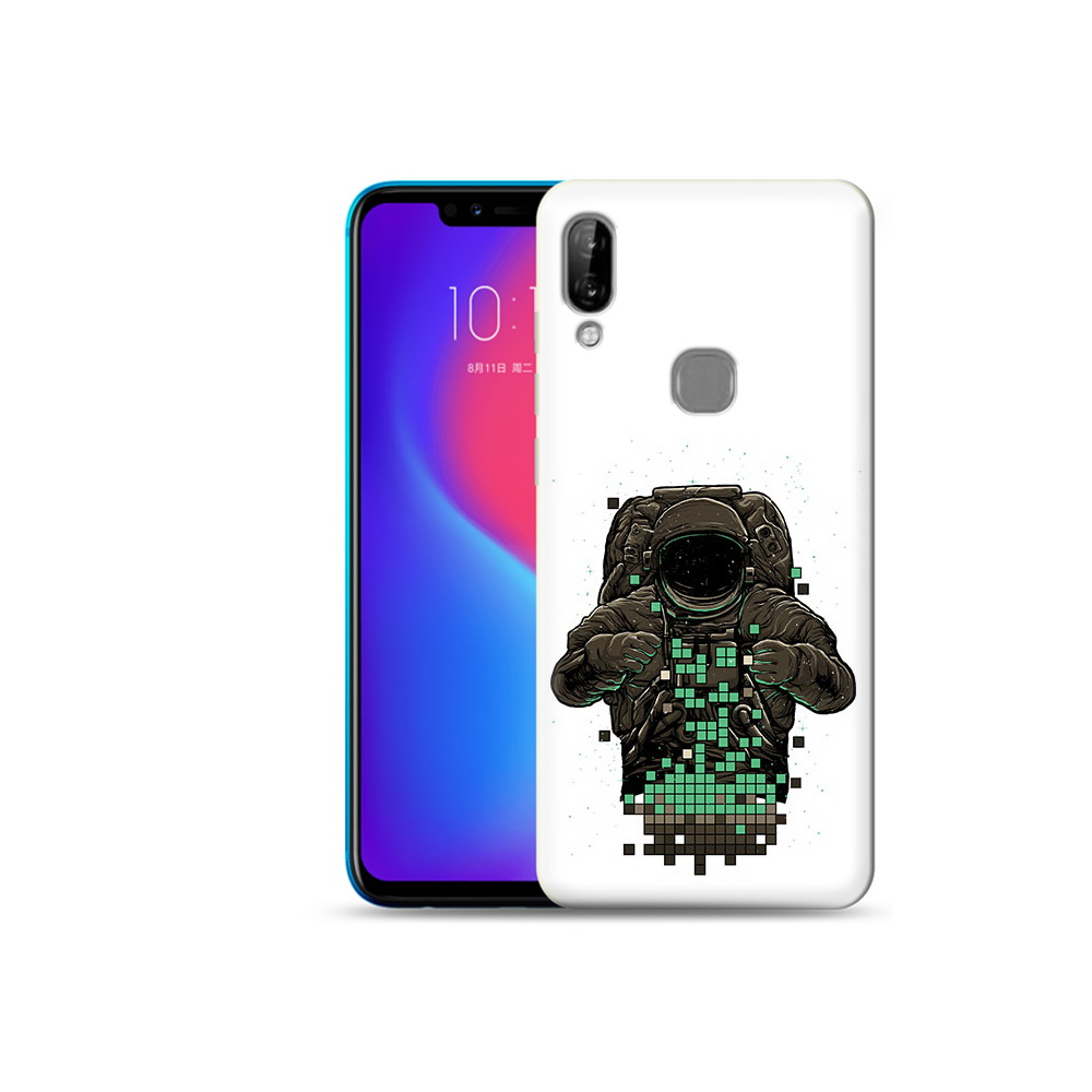 

Чехол MyPads Tocco для Lenovo S5 Pro космонавт с пикселями, Прозрачный, Tocco