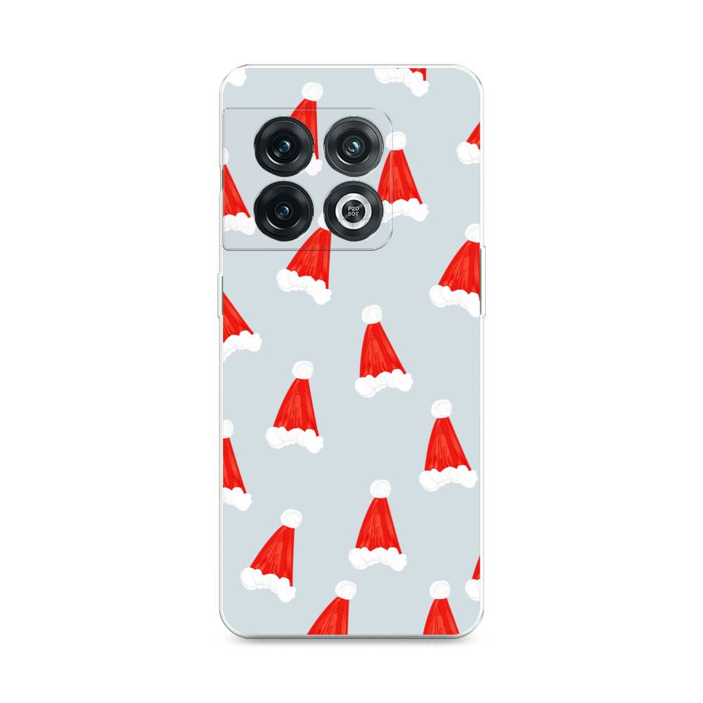 

Чехол на OnePlus 10 Pro 5G "Новогодние шапочки", Белый;красный;серый, 152150-5