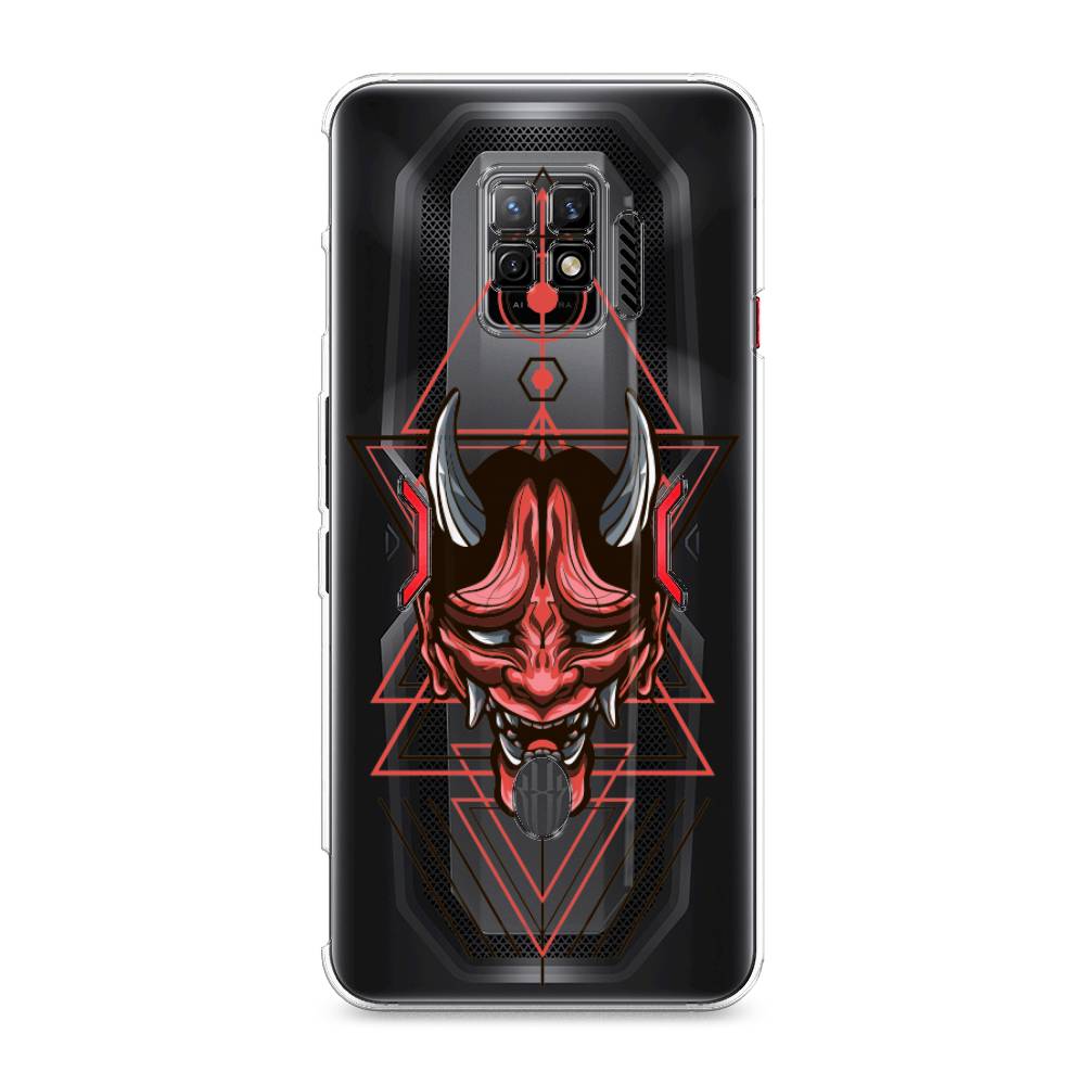 

Чехол на ZTE Nubia Red Magic 7 Pro "Hanya Oni mask", Серый;красный;черный, 136050-4