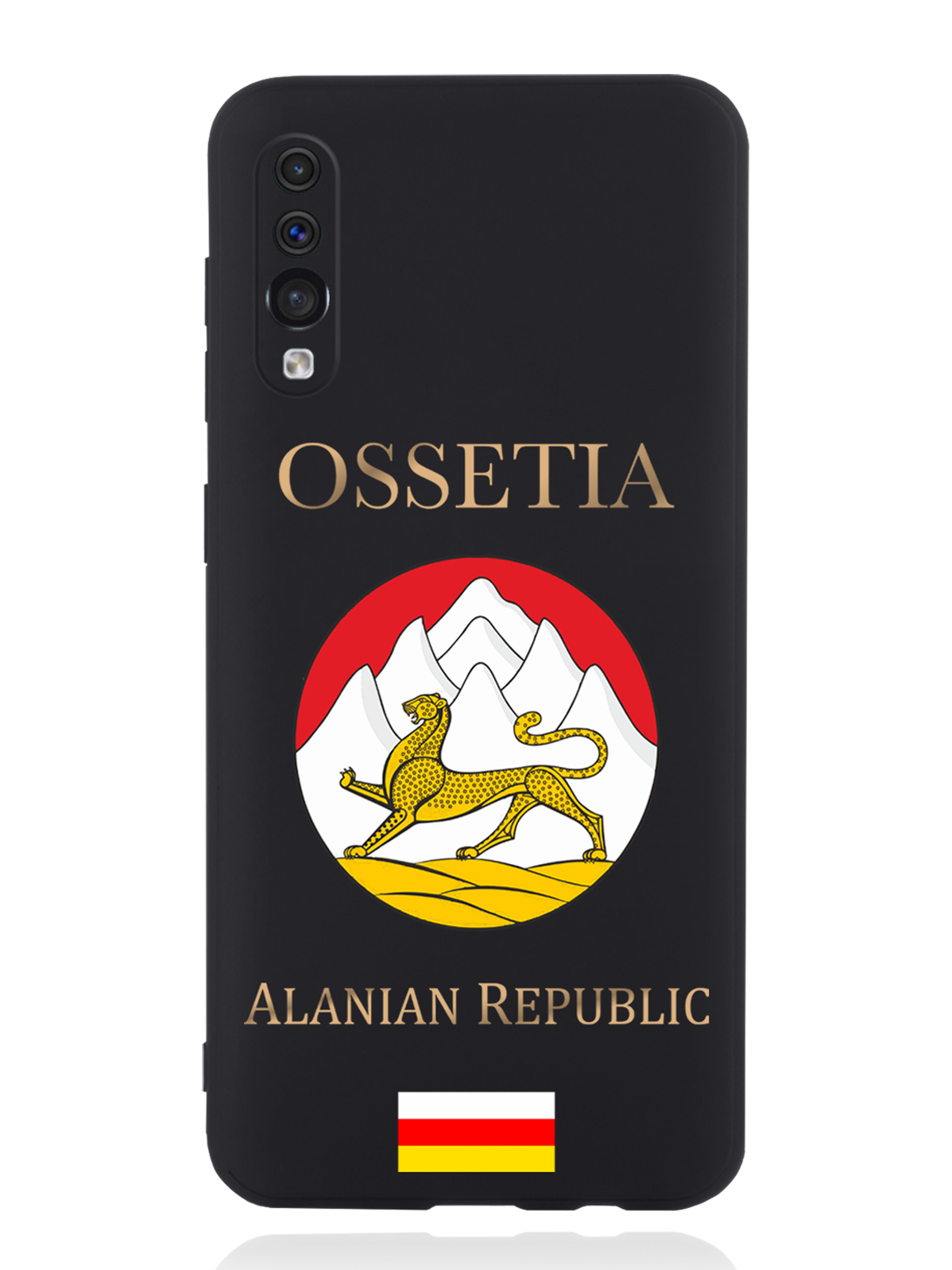 

Чехол MustHaveCase Samsung Galaxy A50 Герб Северной Осетии, Черный;желтый;красный, Samsung Galaxy A50 Герб Северной Осетии
