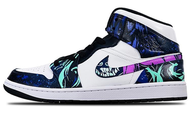 

Кеды унисекс Jordan Air Jordan 1 Mid синие 43 EU, Синий, Air Jordan 1 Mid