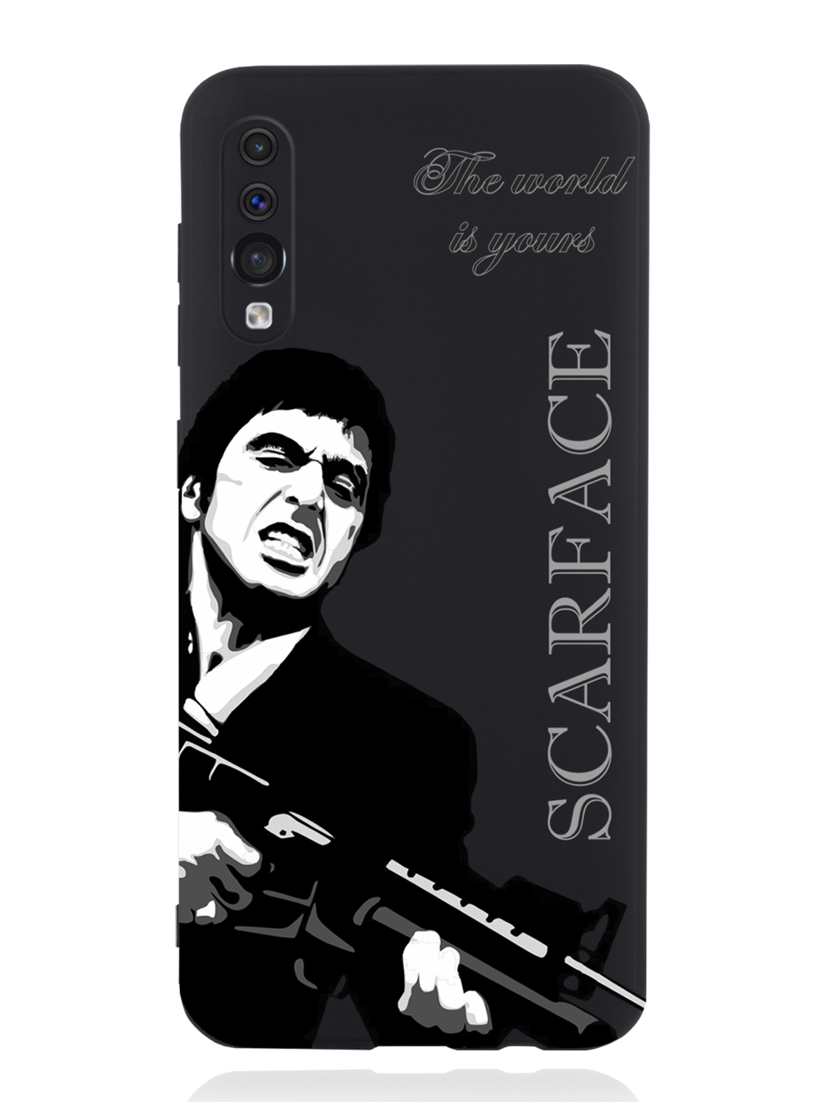 

Чехол MustHaveCase Samsung Galaxy A50 Scarface Tony Montana Лицо со шрамом, Серый;черный, Samsung Galaxy A50 Scarface Tony Montana Лицо со шрамом