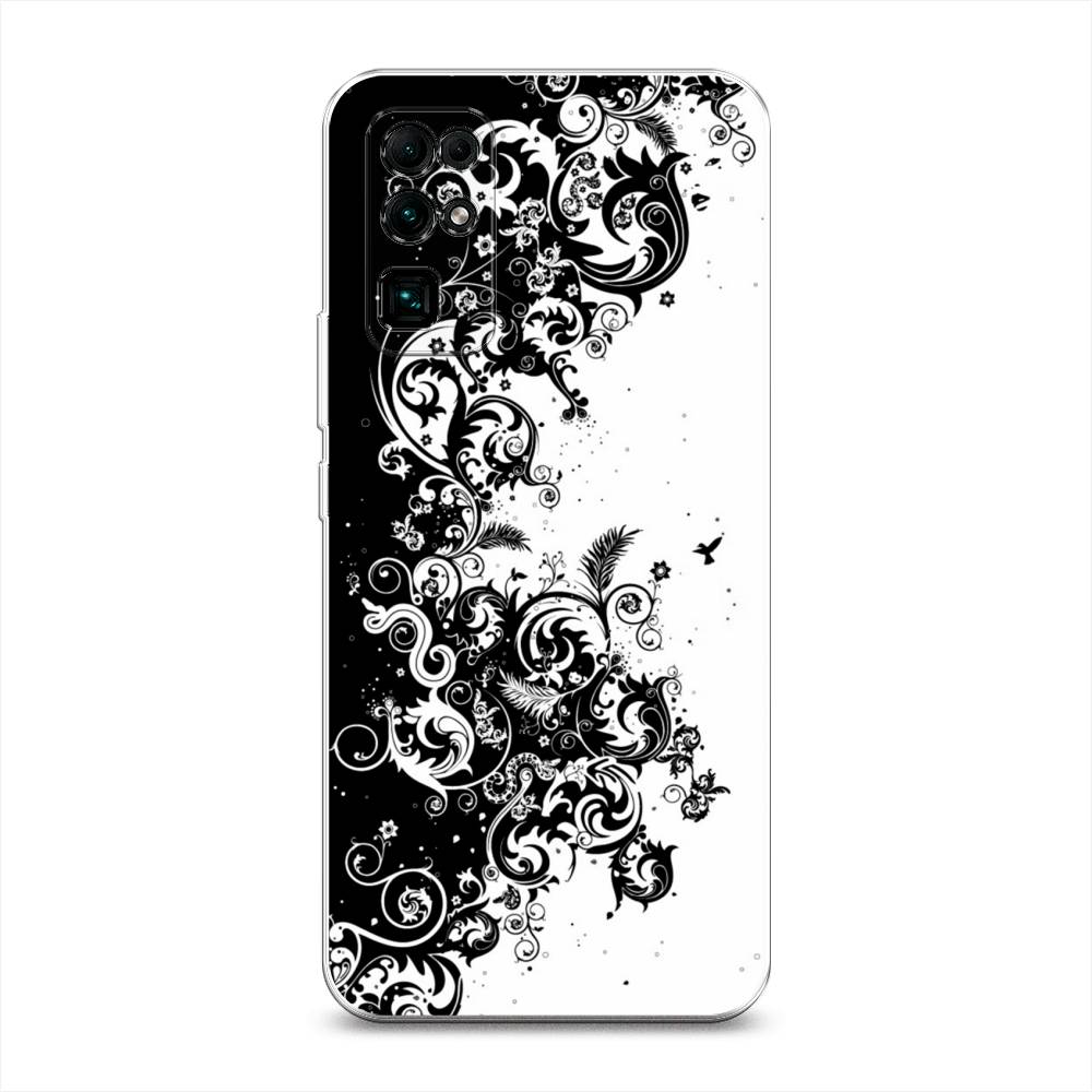 

Чехол на Honor 30 "Черно белый узор", Белый;черный;серый, 612150-3
