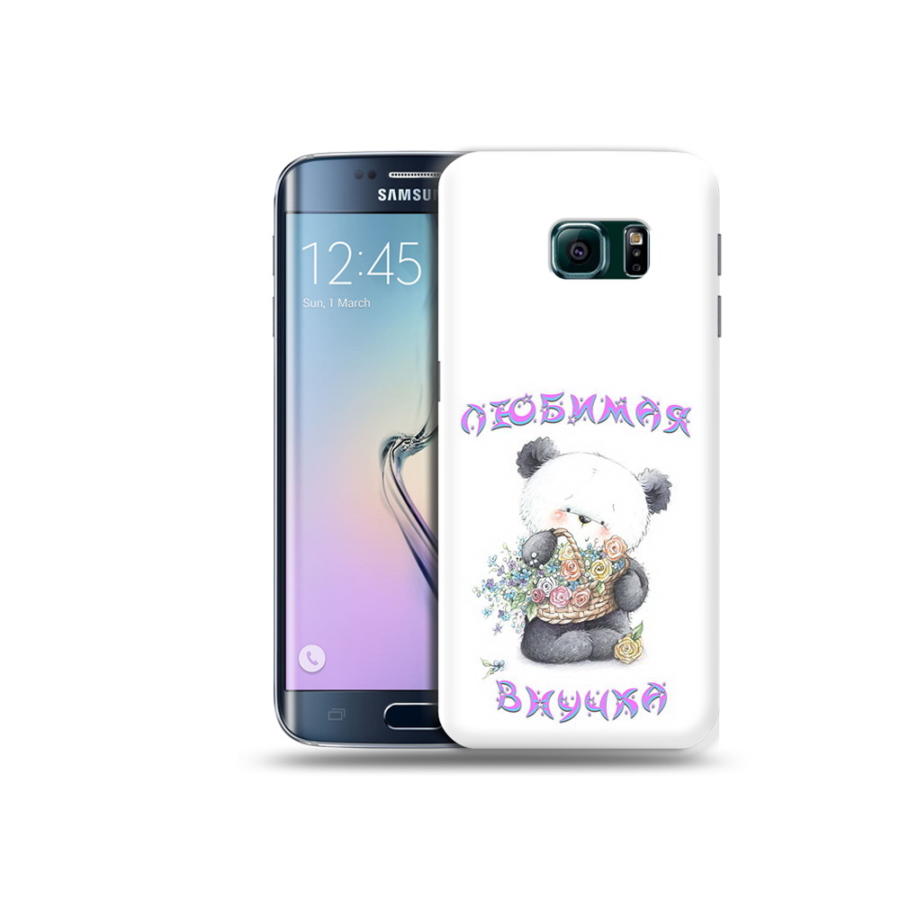 

Чехол MyPads Tocco для Samsung Galaxy S6 Edge Любимая внучка, Прозрачный, Tocco