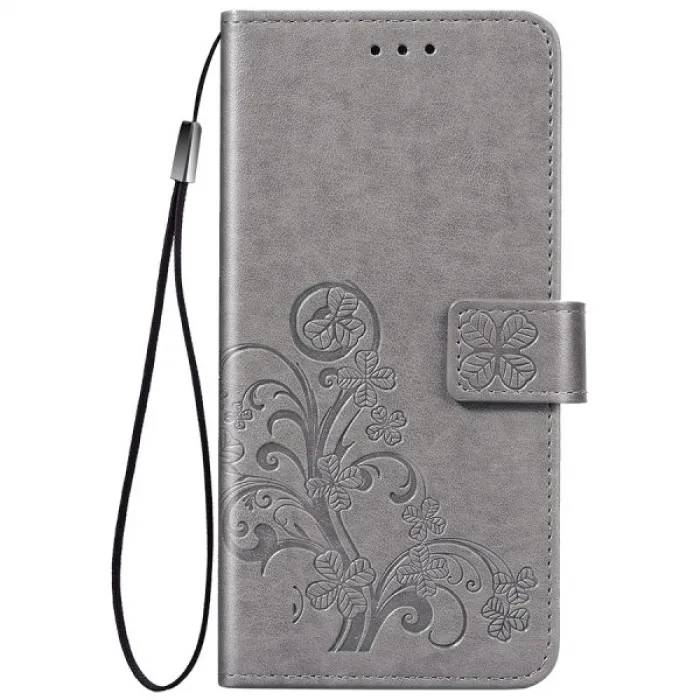 

Чехол-книжка с узорами для Tecno Spark 10 / 10C, серый