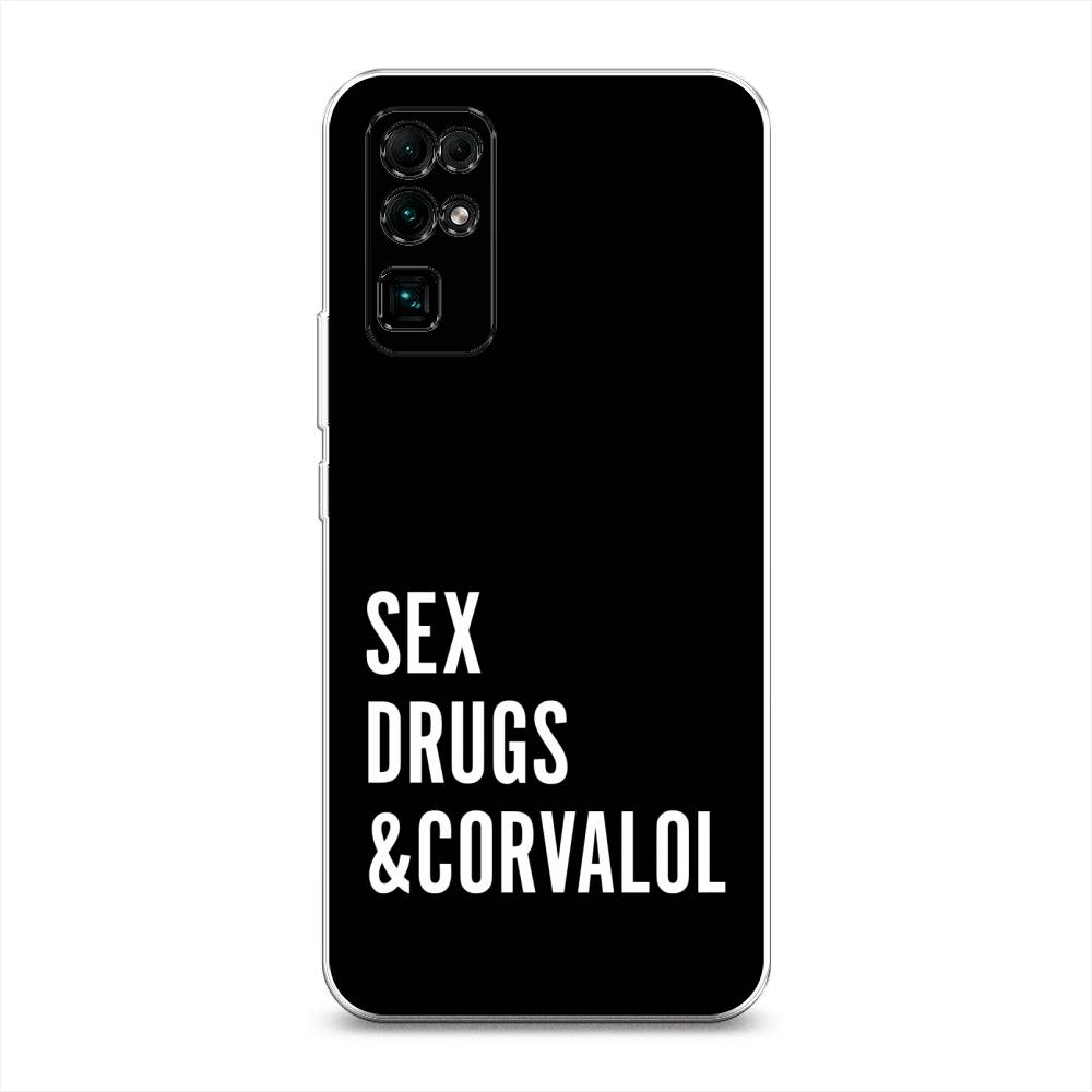 

Чехол на Honor 30 "Corvalol", Черный;серый;белый, 612150-6