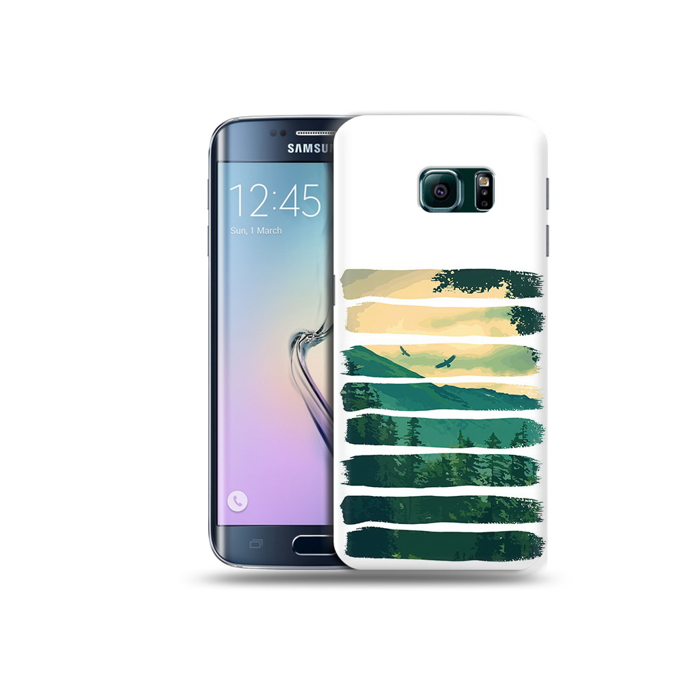 

Чехол MyPads Tocco для Samsung Galaxy S6 Edge Лесная чаща, Прозрачный, Tocco