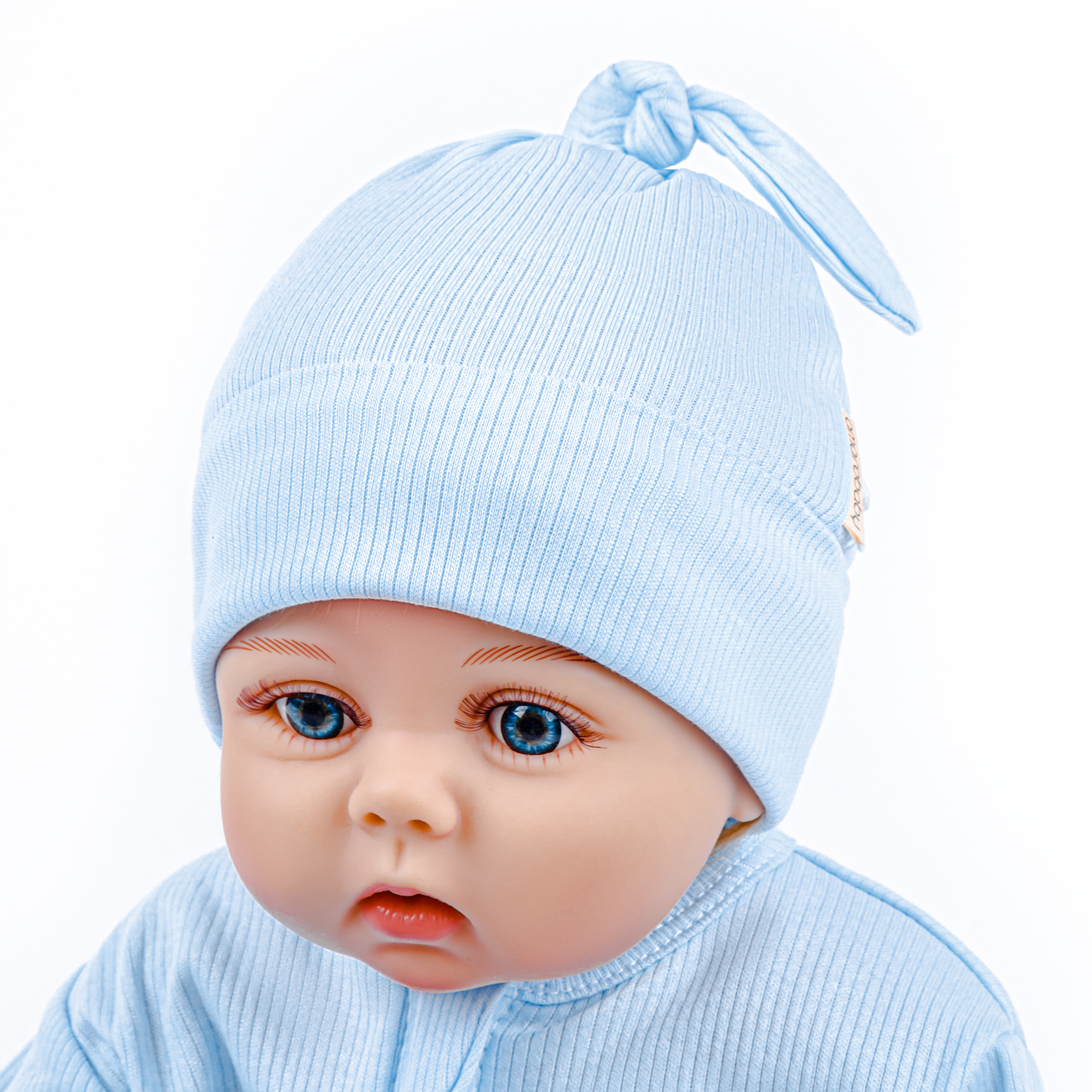 фото Чепчик детский amarobaby ab-od22-ne16fg цв. голубой р. 46