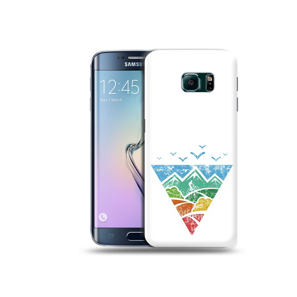 

Чехол MyPads Tocco для Samsung Galaxy S6 Edge Лес земля море чайки, Прозрачный, Tocco