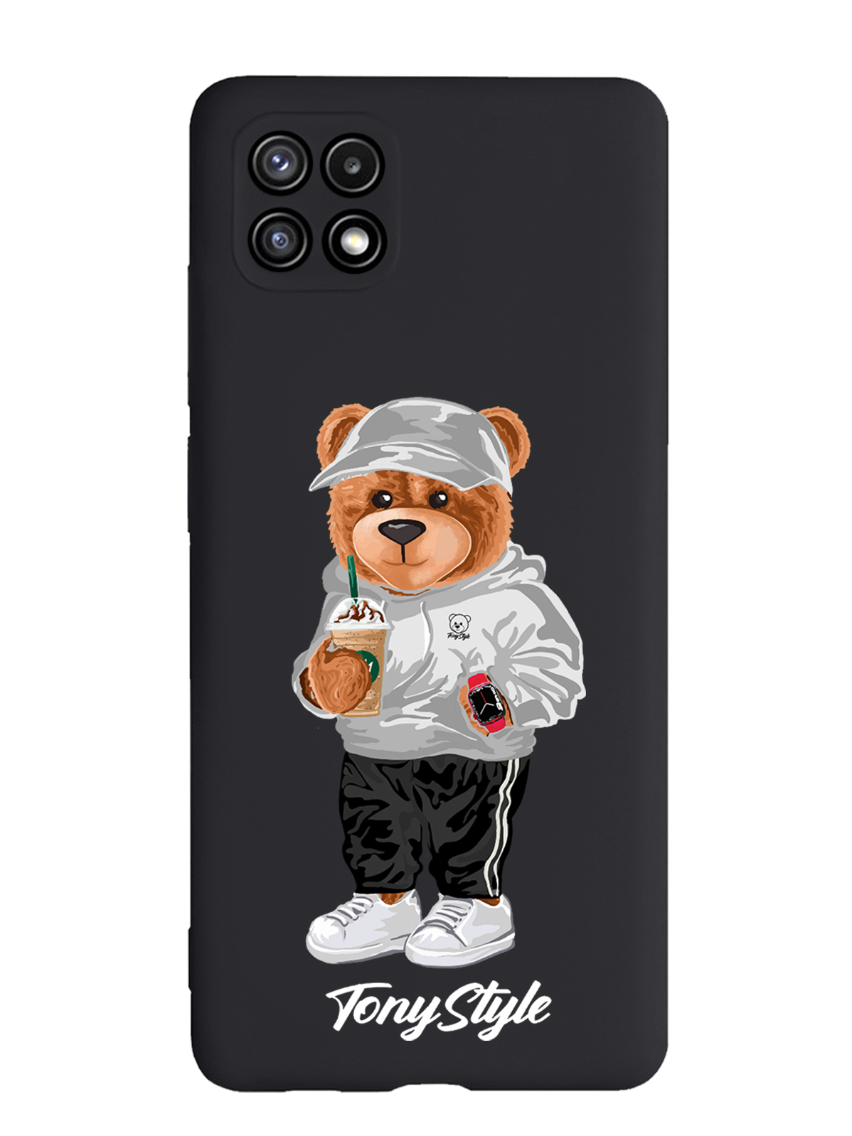 

Чехол Tony Style Samsung Galaxy A22S Tony Style с кофе, Серый;белый;черный, Samsung Galaxy A22S Tony Style с кофе