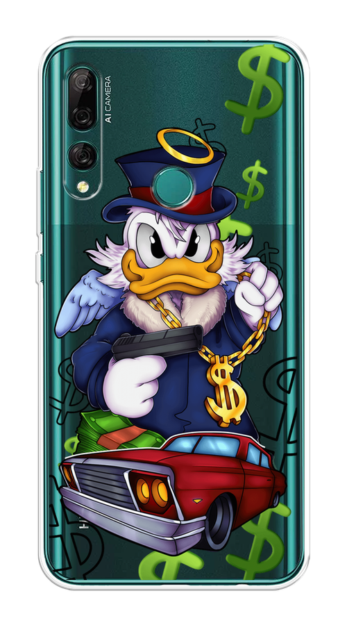 

Чехол на Huawei Y9 Prime 2019 "Scrooge McDuck with a Gold Chain", Красный;синий;белый, 611950-6