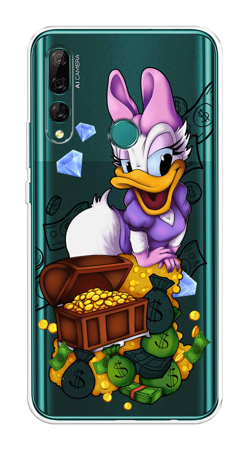 

Чехол на Huawei Y9 Prime 2019 "Rich Daisy Duck", Коричневый;белый;фиолетовый, 611950-6