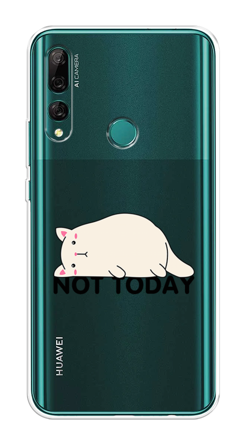 

Чехол на Huawei Y9 Prime 2019 "Cat not today", Белый;розовый;черный, 611950-1