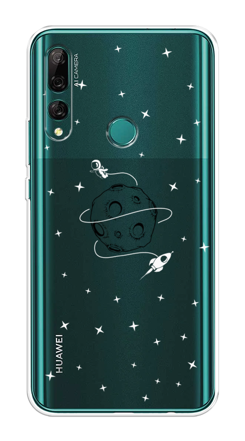 

Чехол на Huawei Y9 Prime 2019 "Полет вокруг луны", Белый;серый;черный, 611950-2