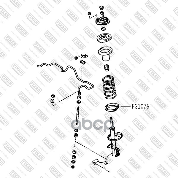 Проставка Пружины Нижняя FIXAR FG1076 1070₽