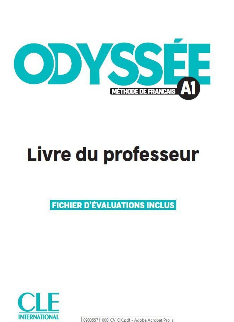 

Odysse Niveau A1 Guide pdagogique