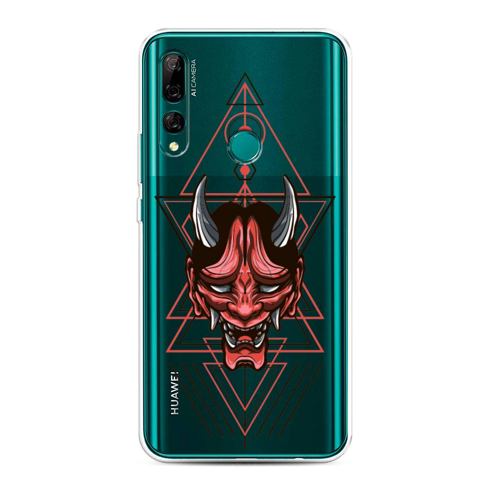 

Чехол на Huawei Y9 Prime 2019 "Hanya Oni mask", Серый;красный;черный, 611950-4