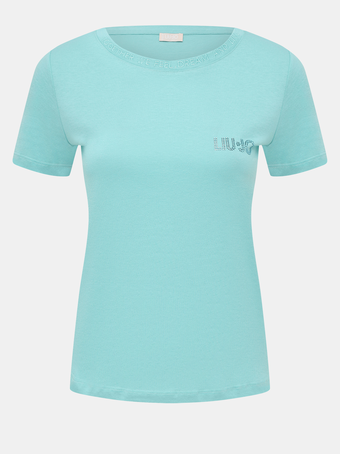 

Футболка женская Liu Jo 479037 бирюзовая 44-46 RU, Бирюзовый, 479037