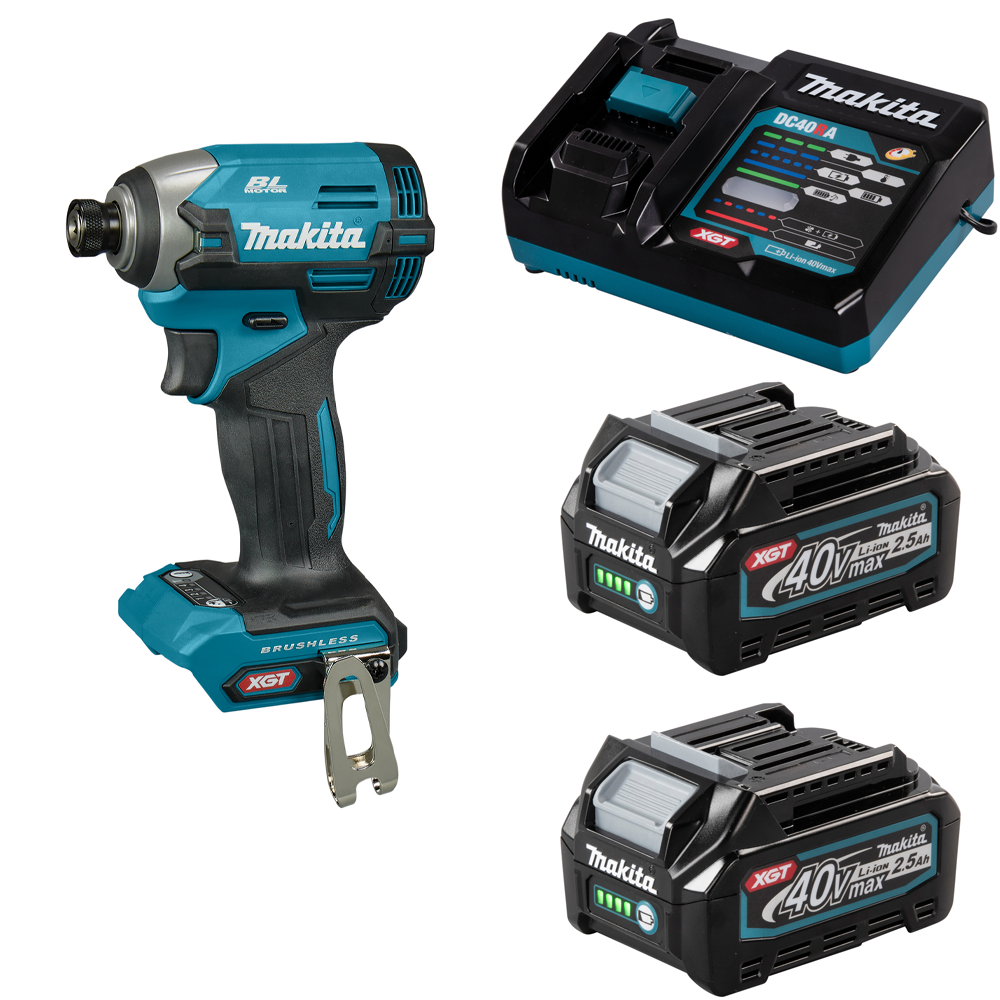 Шуруповерт импульсный аккумуляторный Makita TD003GD201, акк 2х2,5Ач и з/у