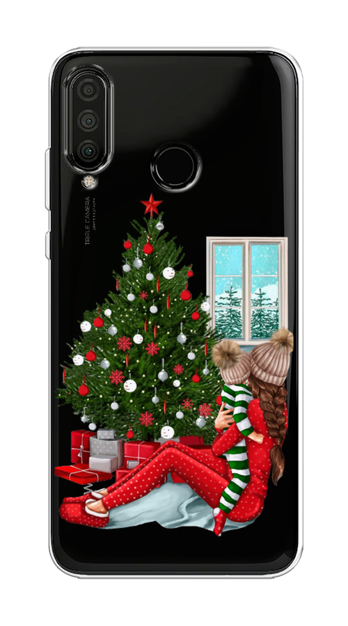 

Чехол на Huawei P30 Lite "Новый год с мамой", Красный;зеленый;голубой, 67950-6