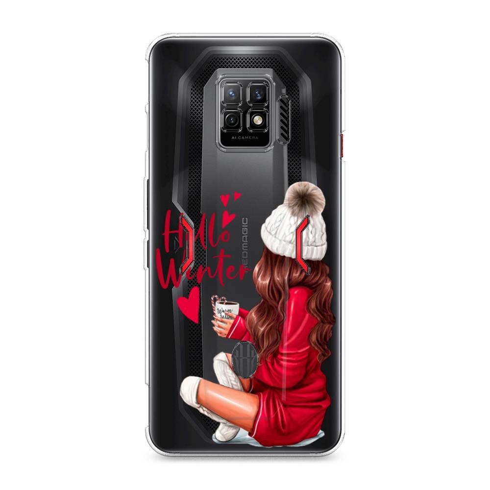 

Чехол на ZTE Nubia Red Magic 7 Pro "Hello winter", Красный;белый;коричневый, 136050-5