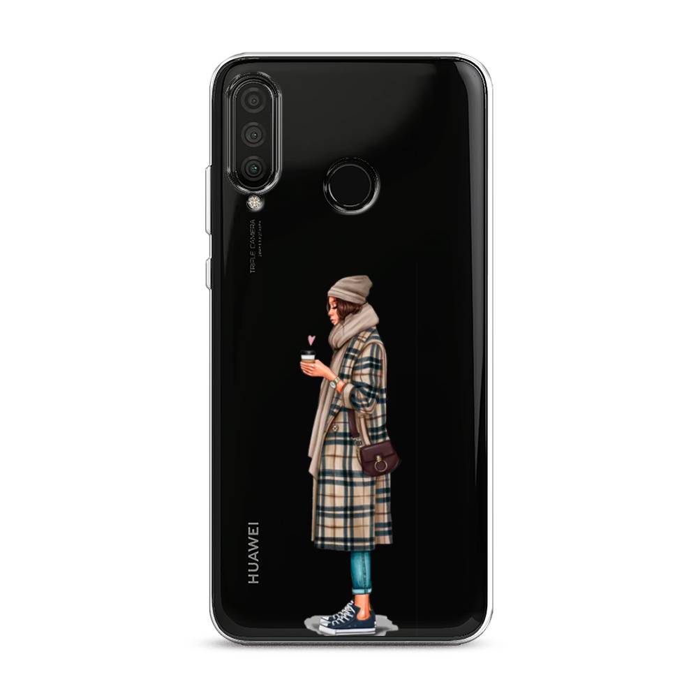 

Чехол на Huawei P30 Lite "Утренний кофе", Коричневый;бежевый, 67950-6