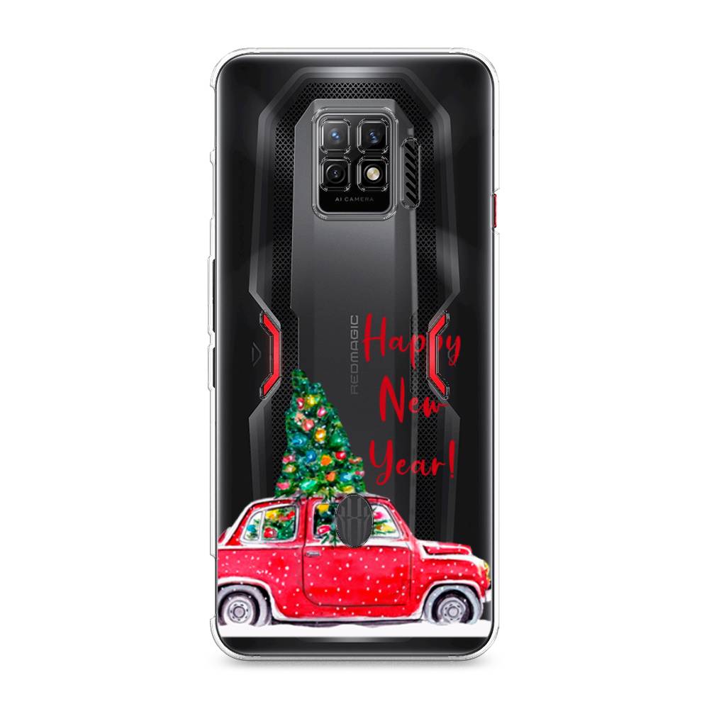 

Чехол на ZTE Nubia Red Magic 7 Pro "Happy New Year", Красный;зеленый, 136050-5