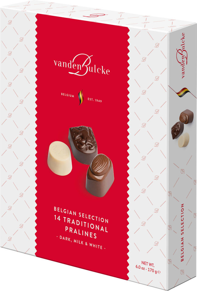 Конфеты Vandenbulcke Pralines шоколадные с начинкой 170 г