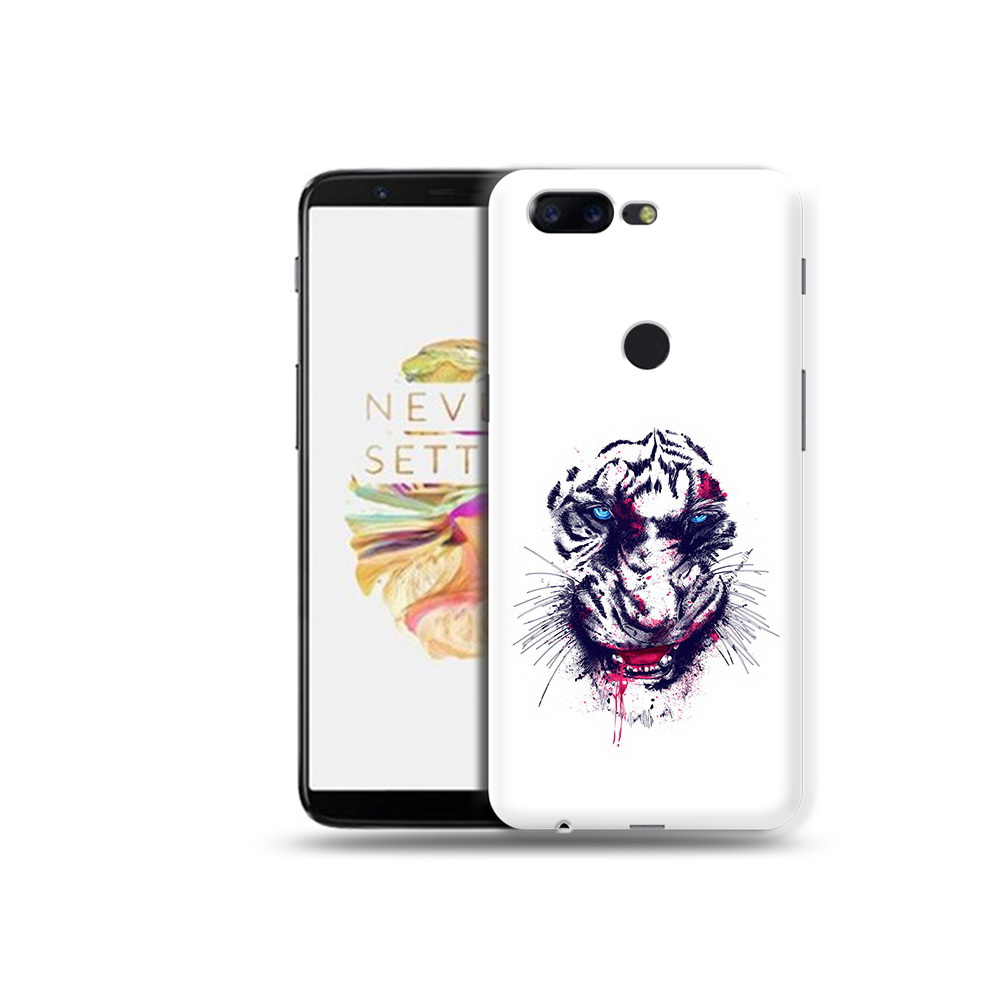 

Чехол MyPads Tocco для OnePlus 5T безумный тигр, Прозрачный, Tocco