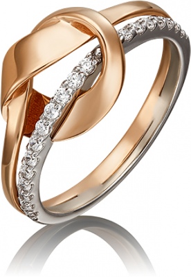 

Кольцо из золота р. 17,5 PLATINA jewelry 01-5442-00-401-1111-23, фианит, 01-5442-00-401-1111-23