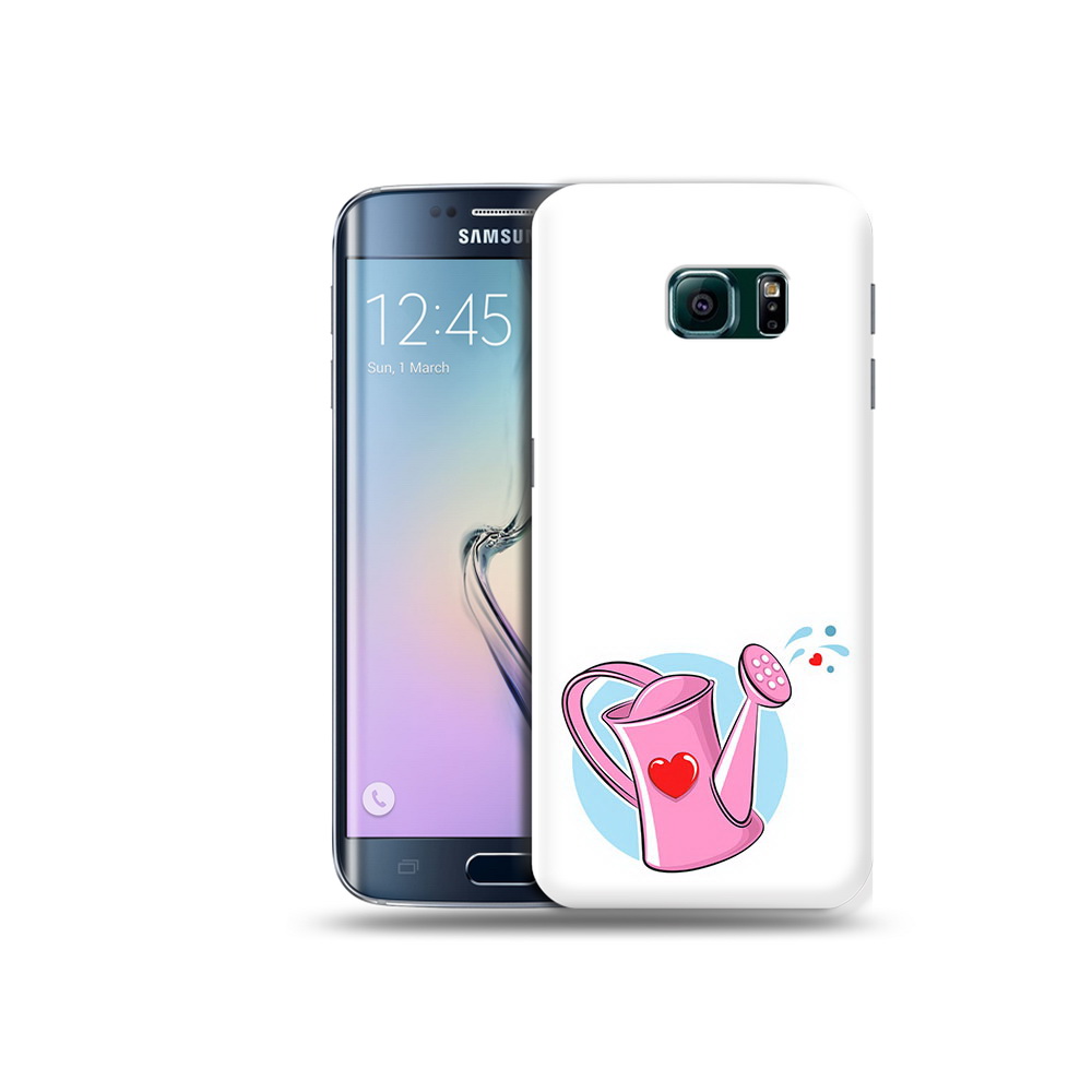 

Чехол MyPads Tocco для Samsung Galaxy S6 Edge Лейка любви 14 февраля, Прозрачный, Tocco