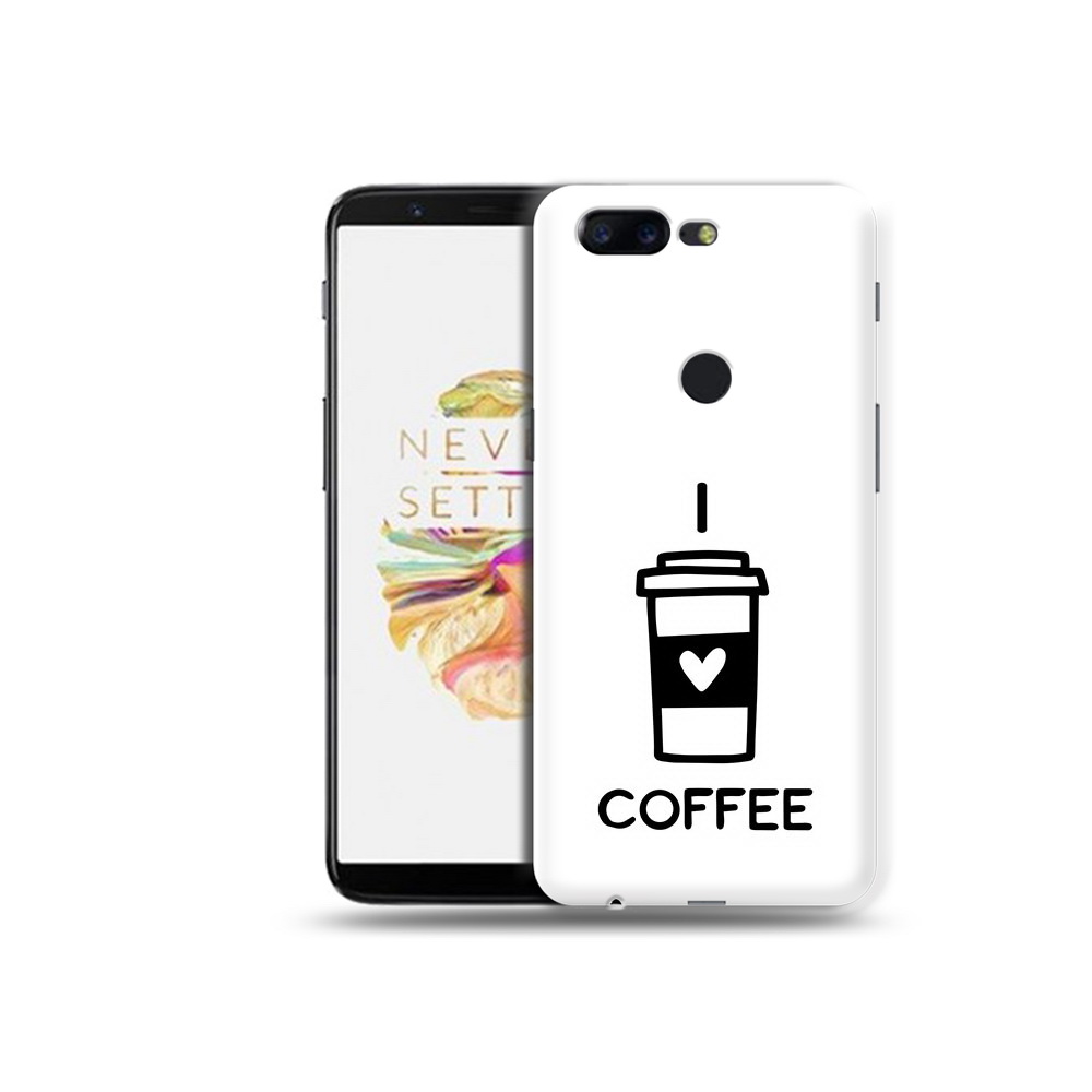 

Чехол MyPads Tocco для OnePlus 5T Я люблю кофе, Прозрачный, Tocco