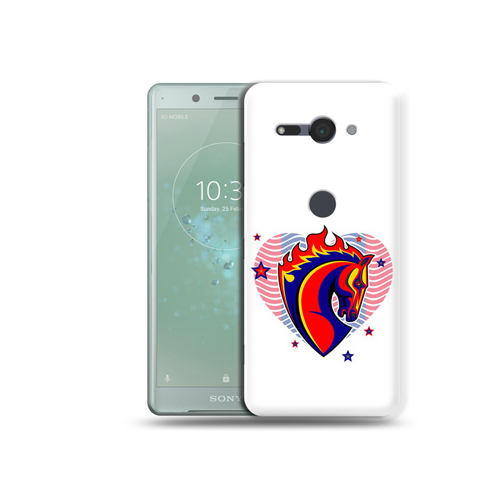 

Чехол MyPads Tocco для Sony Xperia XZ2 Compact ФК ЦСЛ Лошадь, Прозрачный, Tocco