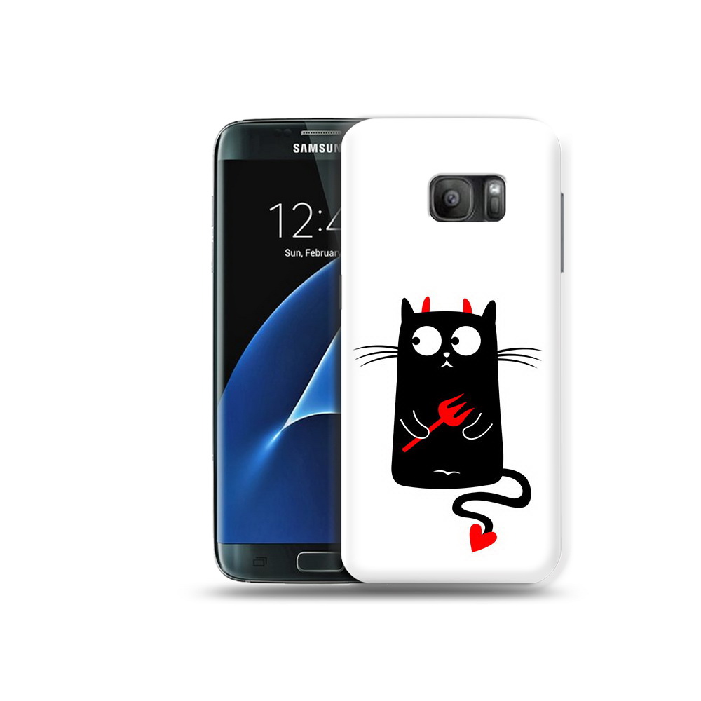 

Чехол MyPads Tocco для Samsung Galaxy S7 Кот демон, Прозрачный, Tocco